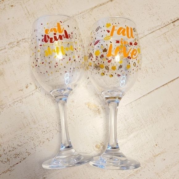 Wine glasses Fall Gift Set - Picture 10 of 12